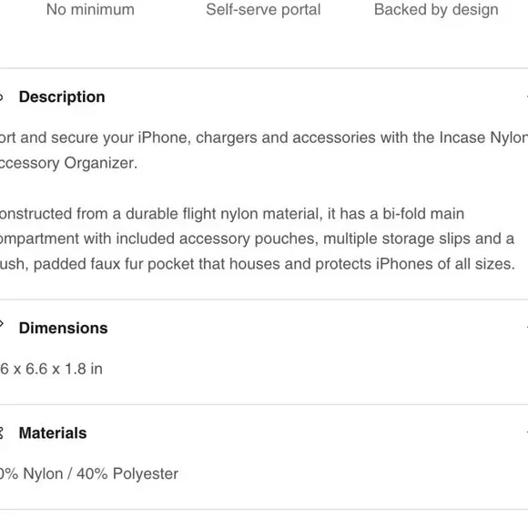 INCASE Accessory Organizer -BURGUNDY - Picture 8 of 8